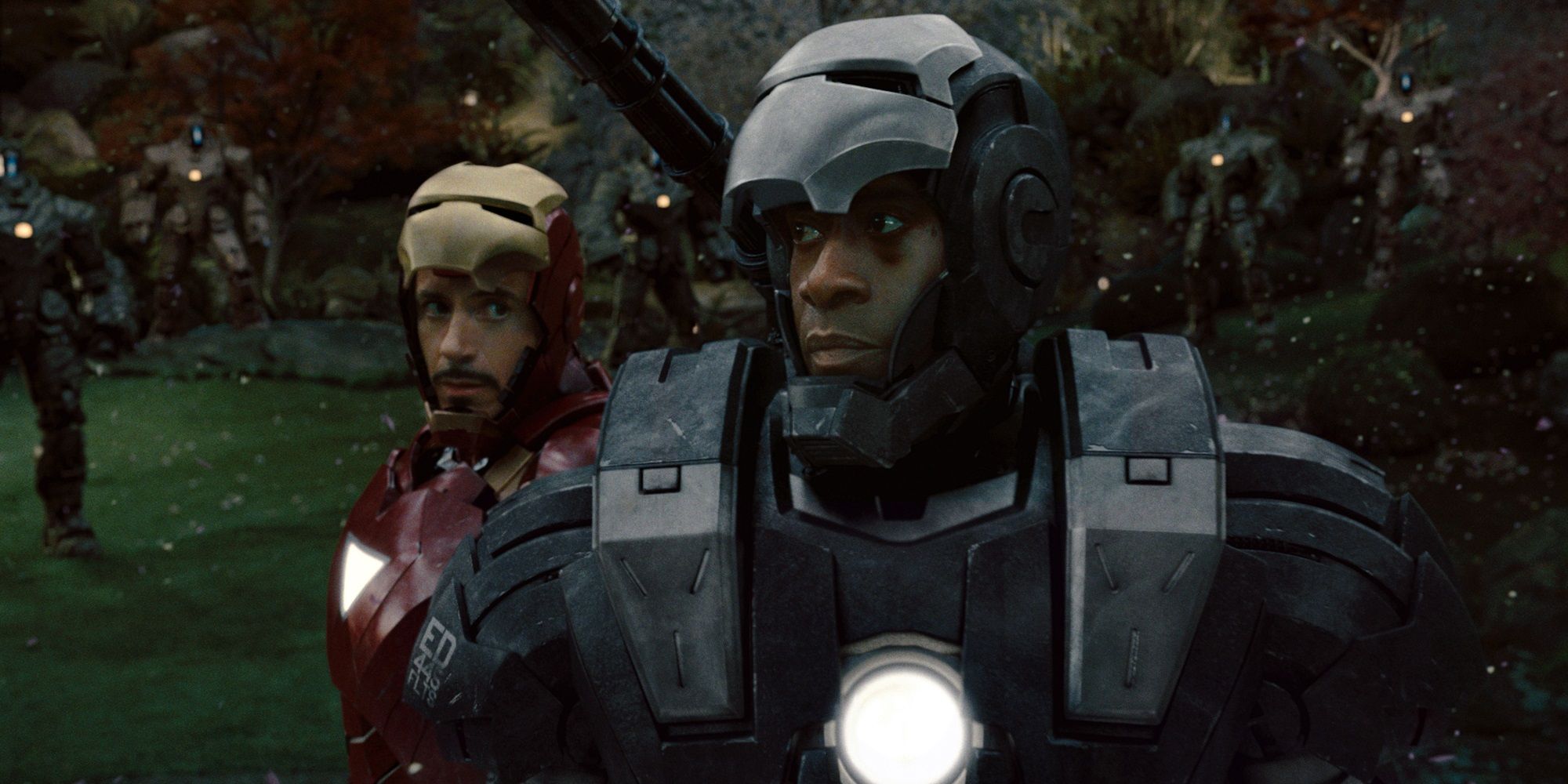 Tony and Rhodey in Iron Man 2