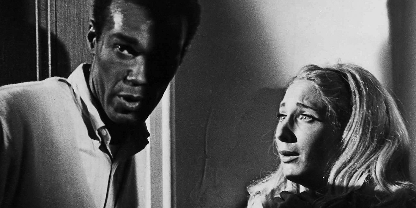 Ben and Barbra hiding out in a house in Night of the Living Dead