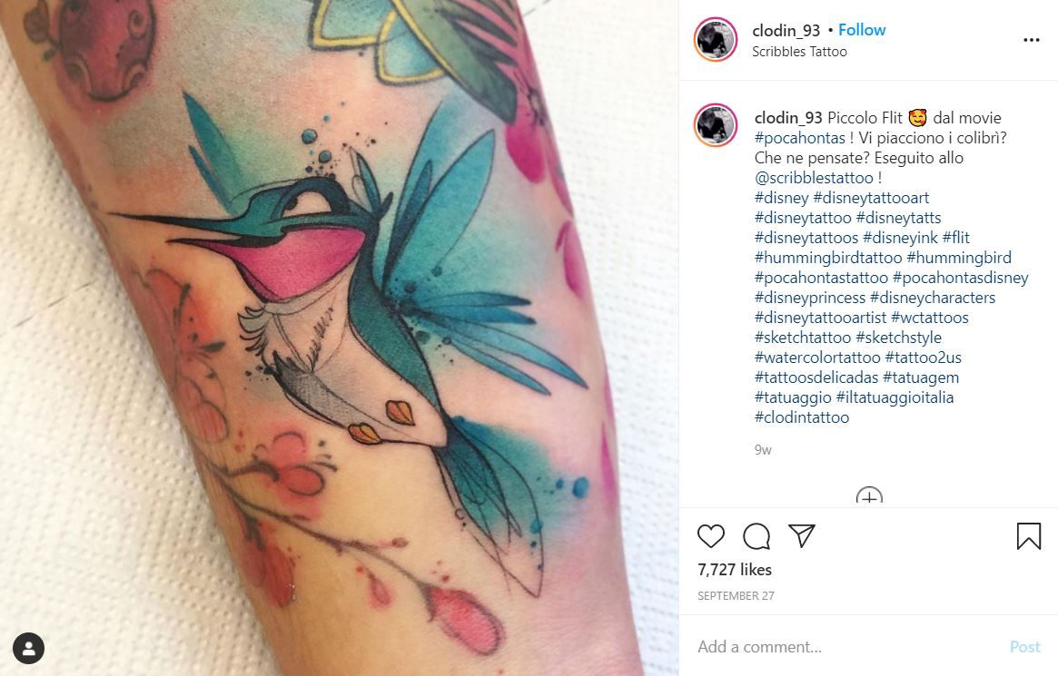Pocahontas 10 Tattoos That Are Inked With The Colors Of The Wind