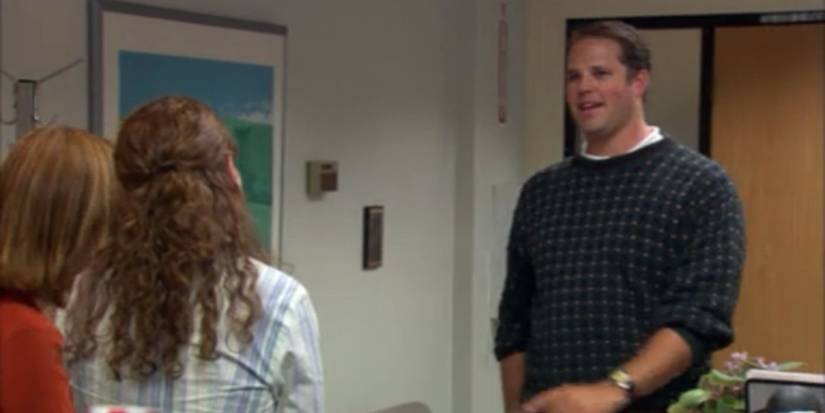 roy dressing up for pams mom - the office