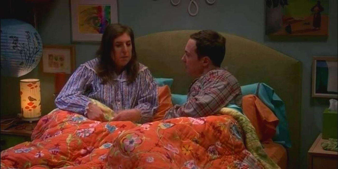 sheldon and amy in bed the big bang theory