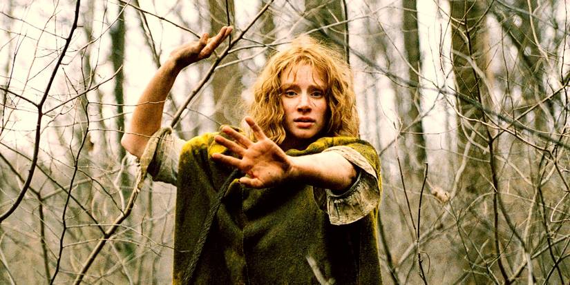 Bryce Dallas Howard in the woods in The Village