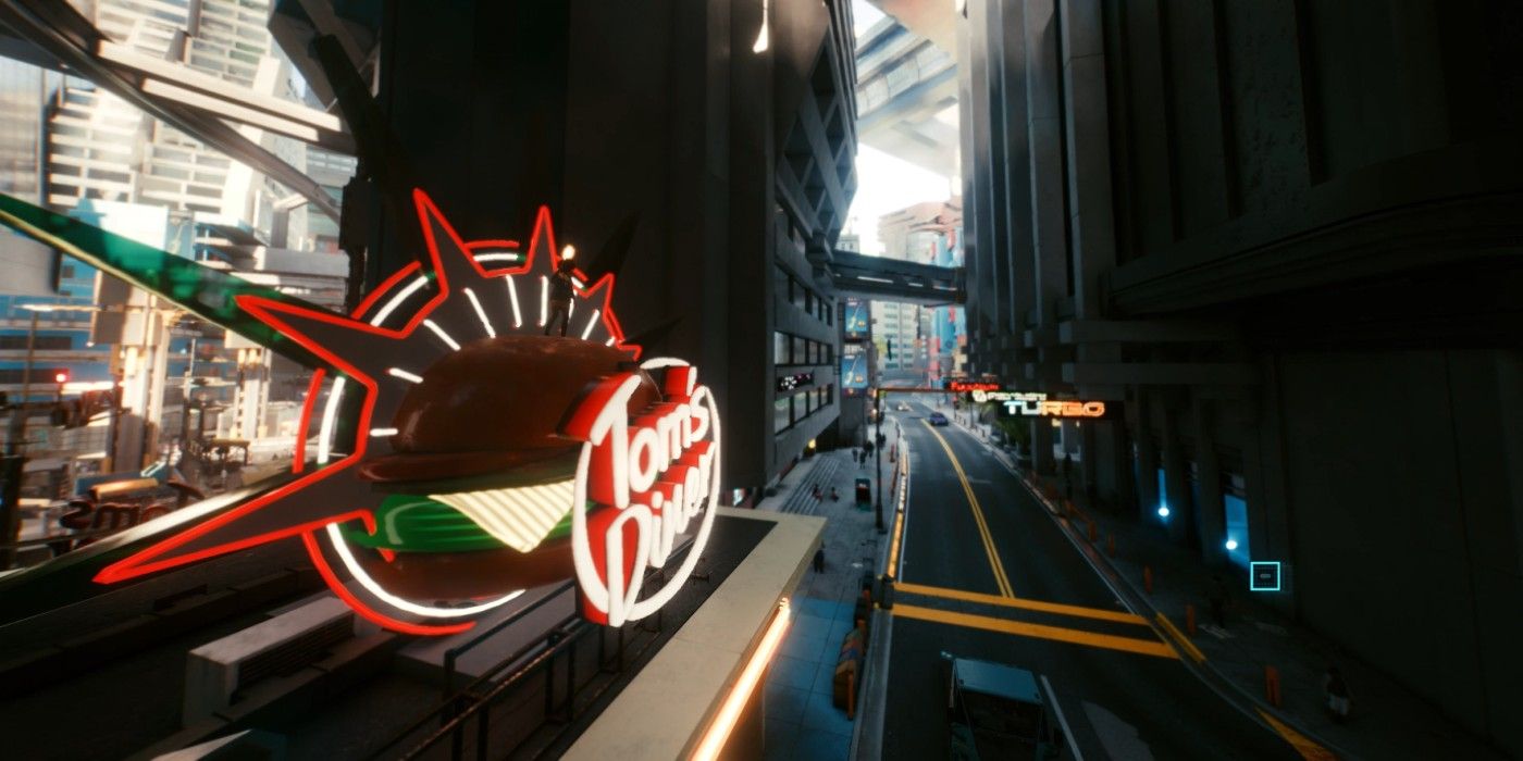 Cyberpunk 2077 Double Jump Hamburger