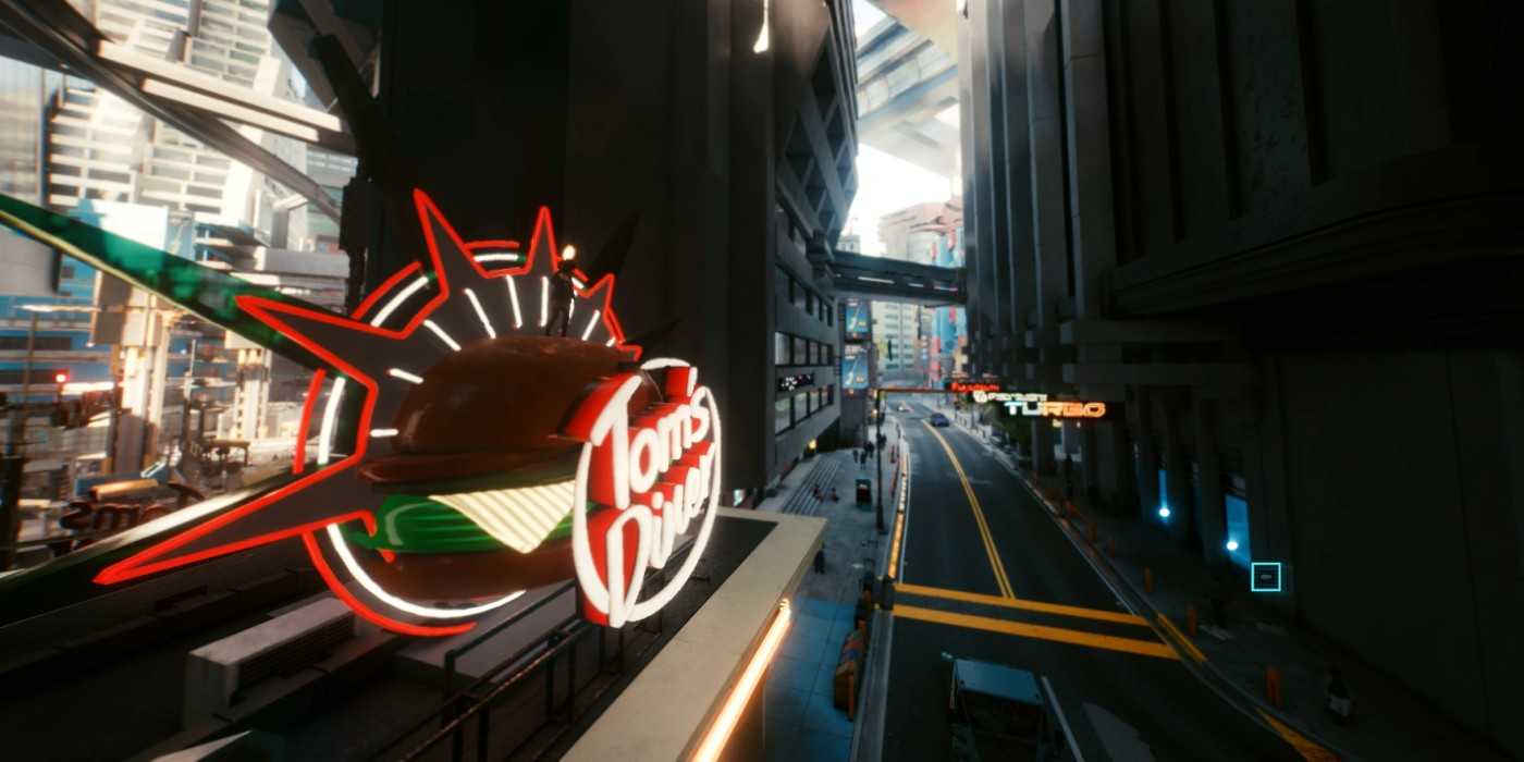 Cyberpunk 2077 Double Jump Hamburger