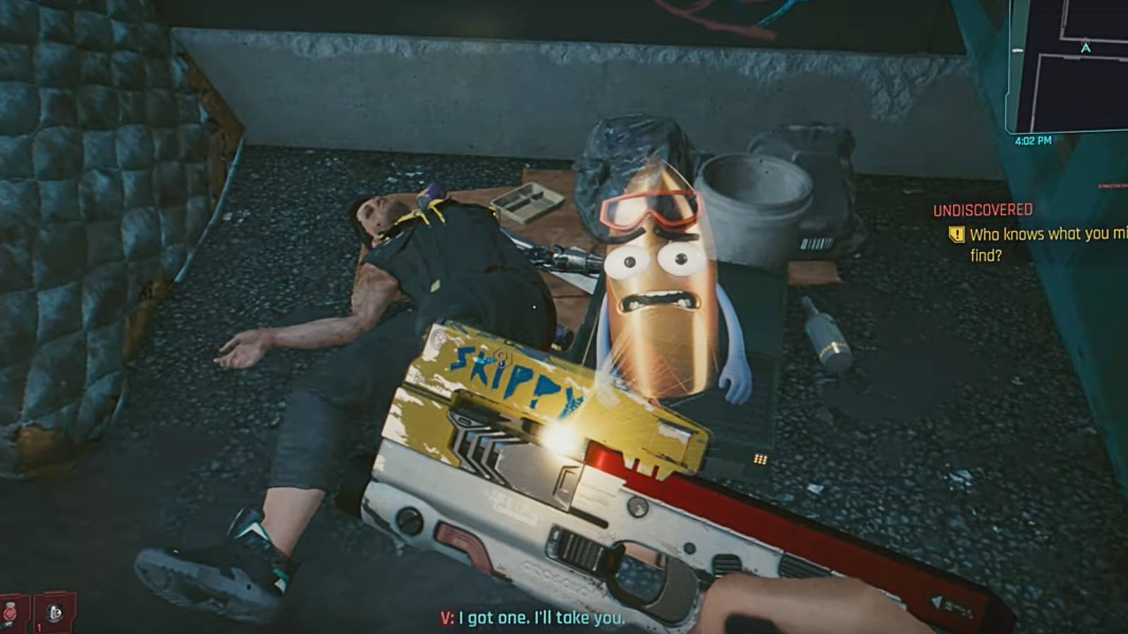 Cyberpunk 2077: How To Unlock Skippy (The Talking Gun)