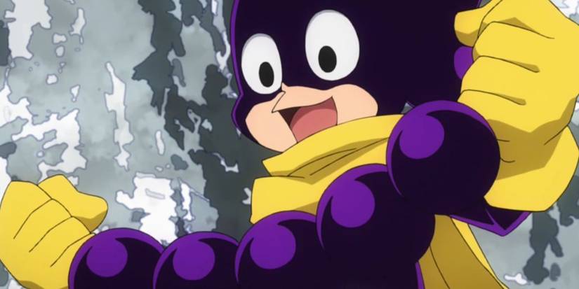 Mineta Holding Balls Made From His Quirk in My Hero Academia
