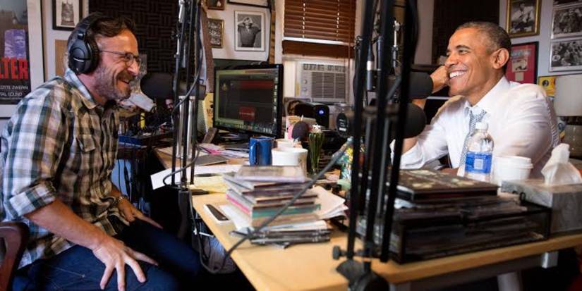 Marc Maron with Barack Obama