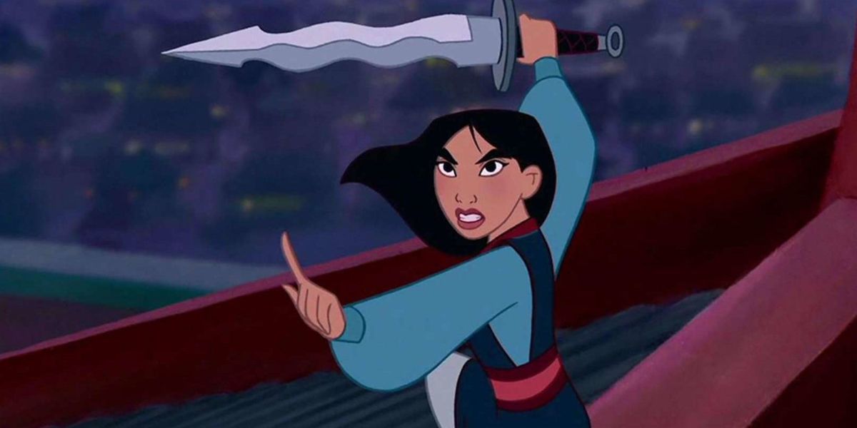 Mulan female characters win a fight