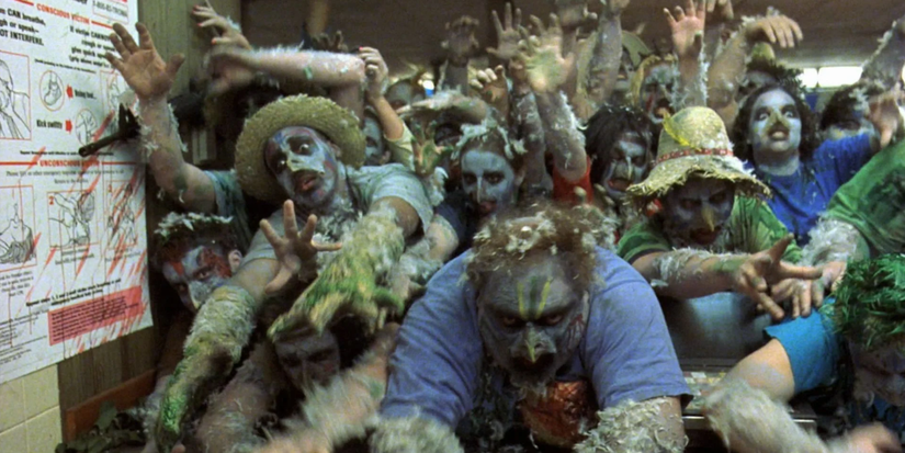the chicken zombies in Poultrygeist Night of the Chicken ᴅᴇᴀᴅ.