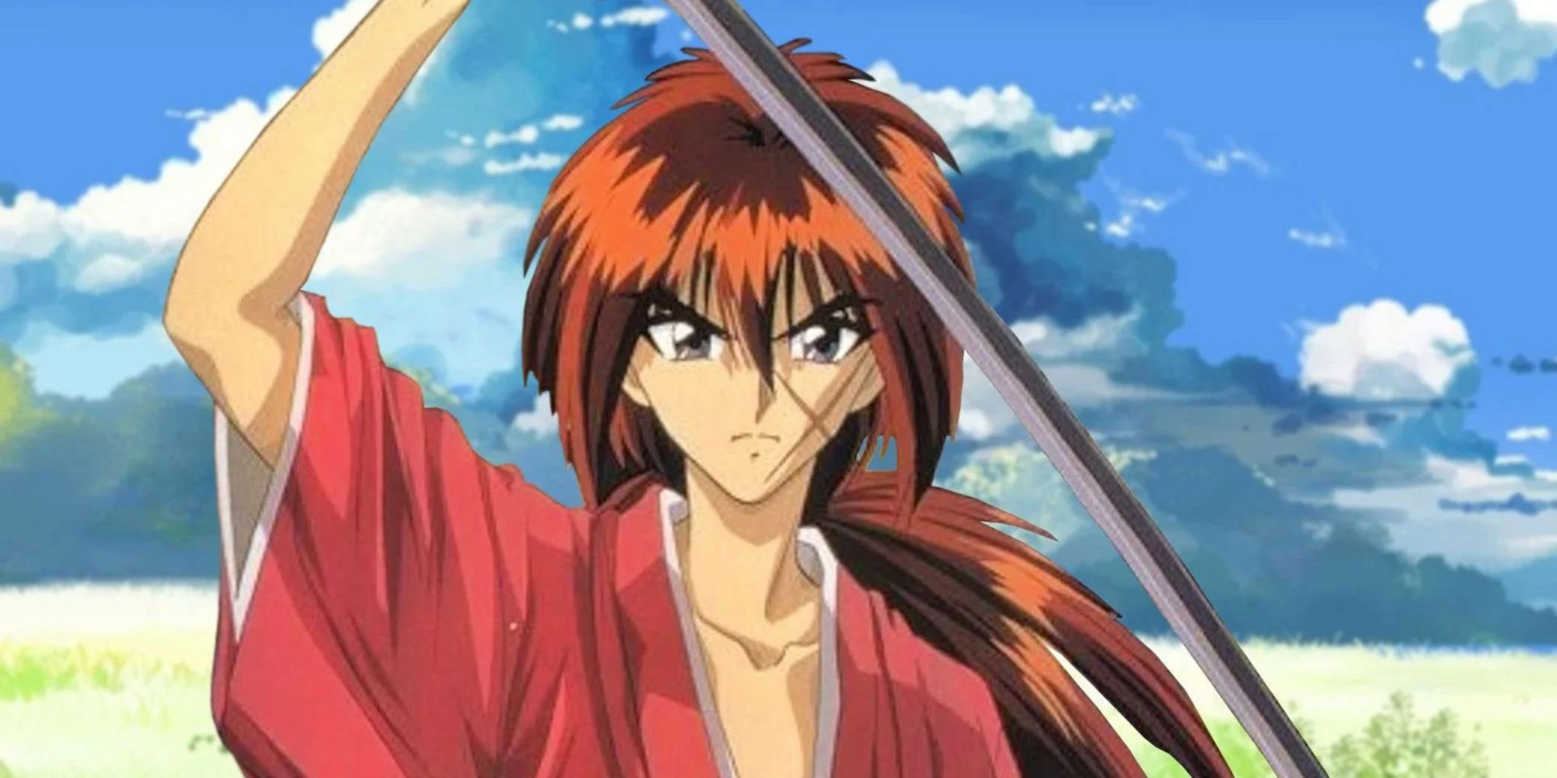 Kenshin Himura con spada durante le battaglie storiche
