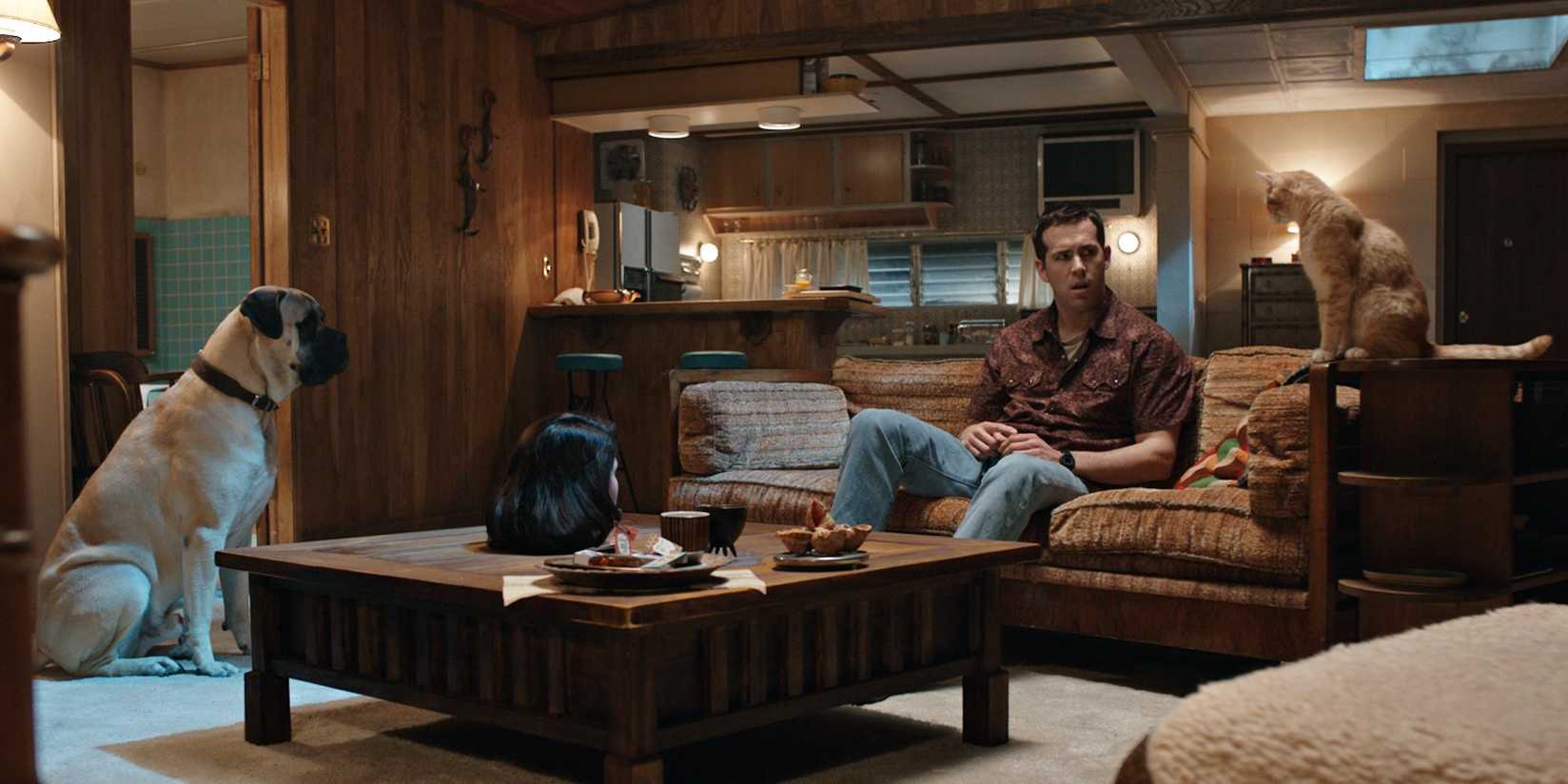 Ryan Reynolds on the couch in The Voice