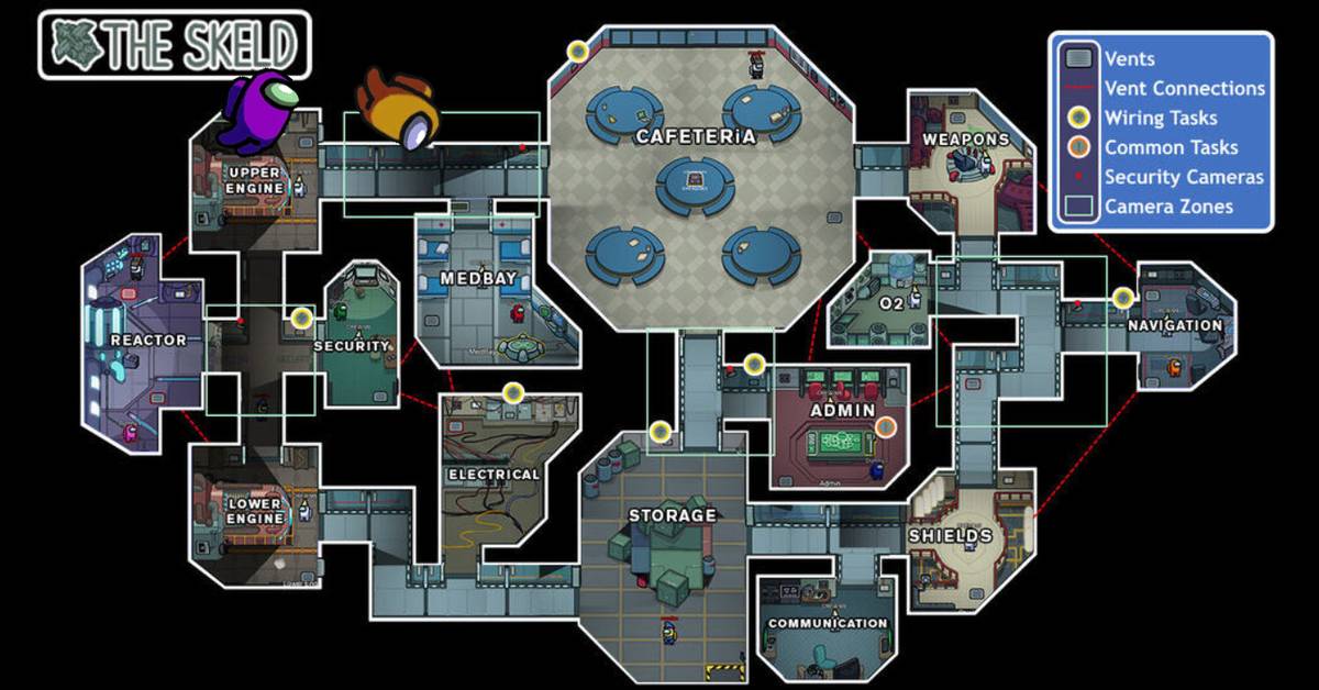 Among Us The Skeld Map Background among-us-the-skeld-map-background