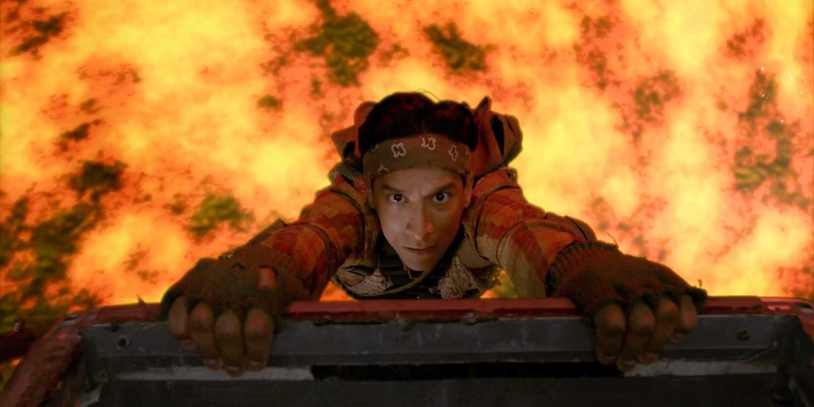 Abed em perigo em Geothermal Escapism, episódio de Community.