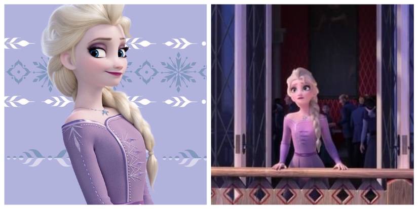 fitted lace wedding dress Purple Violet Cosplay Costume Frozen 2 Elsa Dress Nightgown Gown Pink –  Mermaidcosplay main image 1