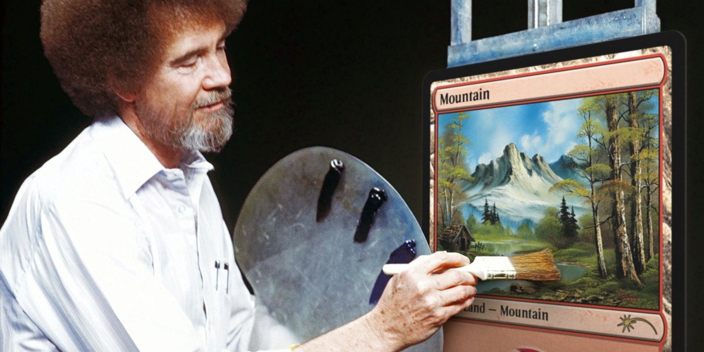 bob ross mtg land cards Magic The Gathering, Secret Lair: Happy Little Gathering main image 0