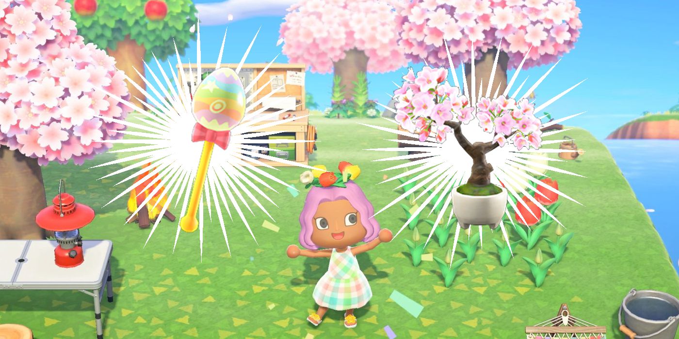Animal Crossing New Horizons Cherry Blossom Egg Wand Spring