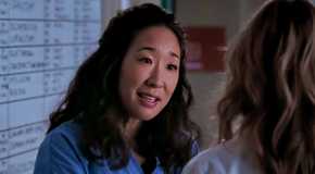 Cristina Yang (Sandra Oh) in Grey's Anatomy is talking to Meredith.
