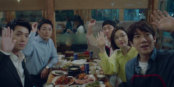 Actores Yoo Yeon-seok, Jo Jung-suk, Jung Kyung-ho, Jeon Mi-do e Kim Dae-myung