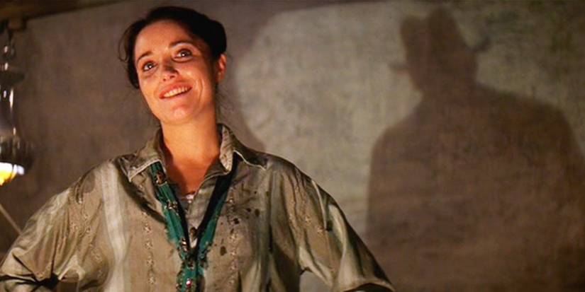Indy's shadow on the wall by Marion in Raiders of the Lost Ark.