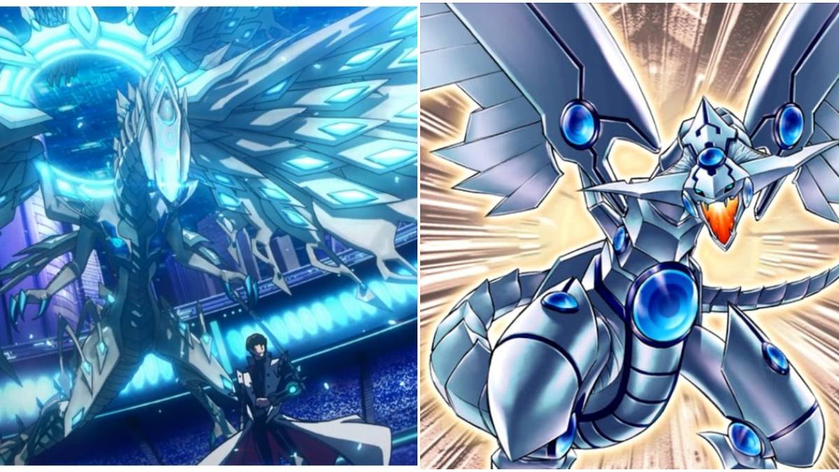 cards in yugioh Toon Blue Eyes Spirit Dragon Card Sleeves Japanese Size (Solid Gloss) / White / 50 Sleeves main image 0
