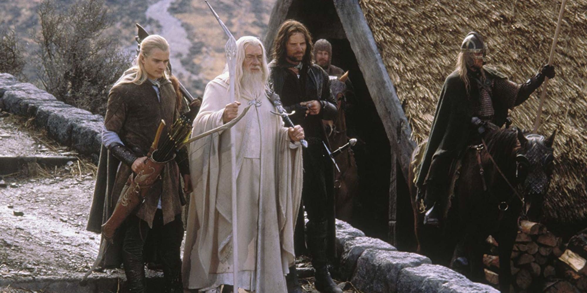 Lord of the Rings Return of the King Gandalf, Legolas, Aragon and Rohan