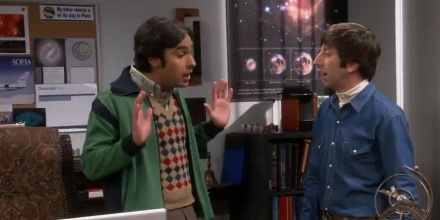 Raj and Howard arguing at work on TBBT
