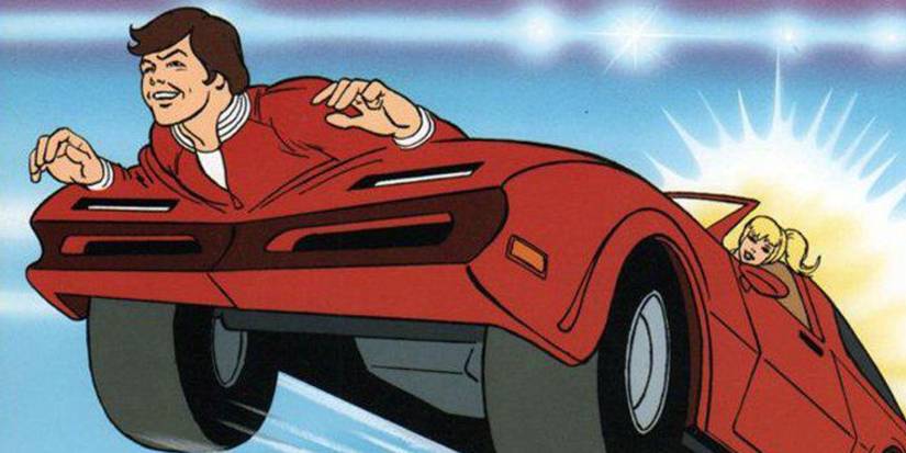 A boy turning into a car in Turbo Teen Cartoon