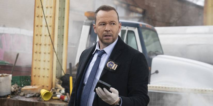 Danny (Donnie Wahlberg) at a crime scene in Blue Bloods