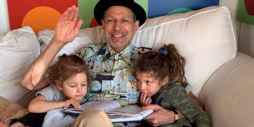 jeff goldblum reading to kids