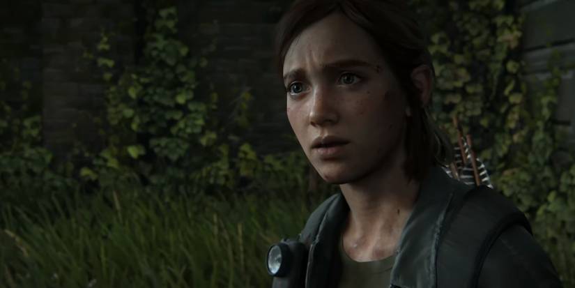 the last of us part ii ellie looking at joel