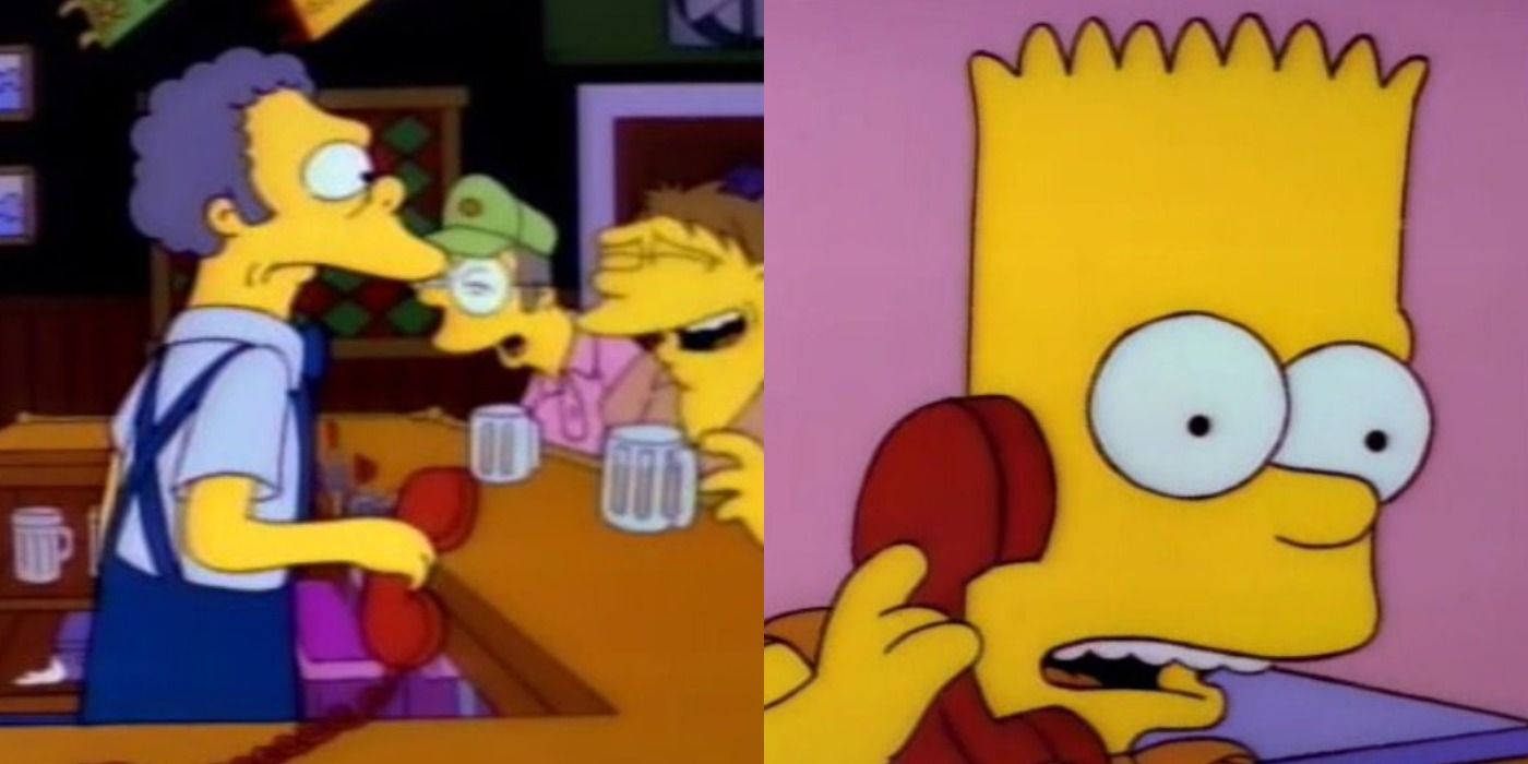 Los Simpson: las 20 mejores llamadas de broma de Bart a la taberna de Moe, clasificadas