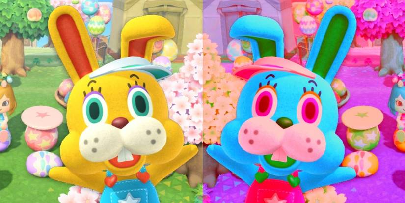 Pink Rabbit Animal Crossing Animal Crossing: New Horizons Player Encounters Glitch That Makes ...