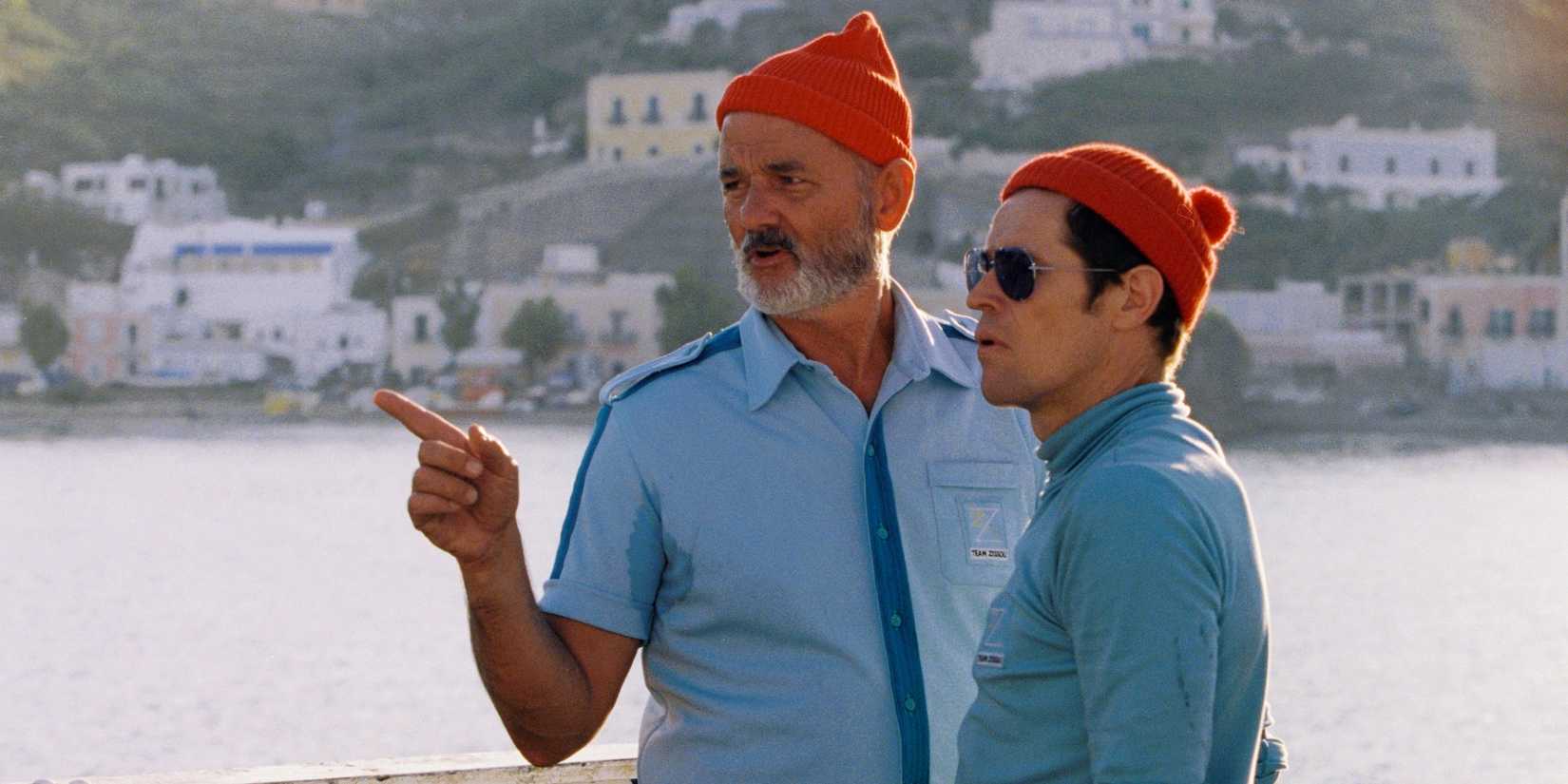 Bill Murray dan Willem Dafoe dalam The Life Aquatic bersama Steve Zissou