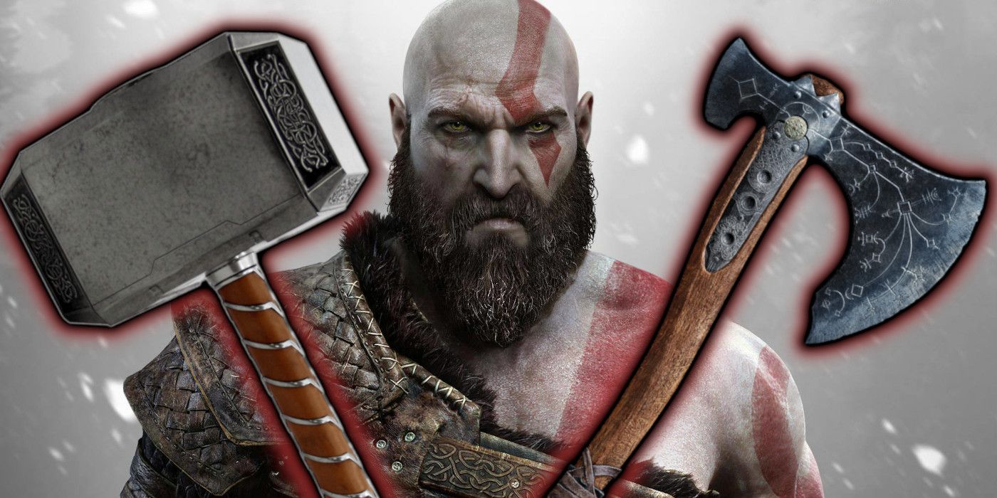 God of War How Kratos Leviathan Axe & Thors Hammer Are Related