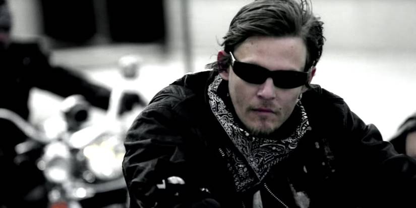 norman reedus on motorcycle