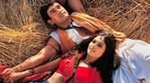 Bhuvan and Gauri laying together in Lagaan