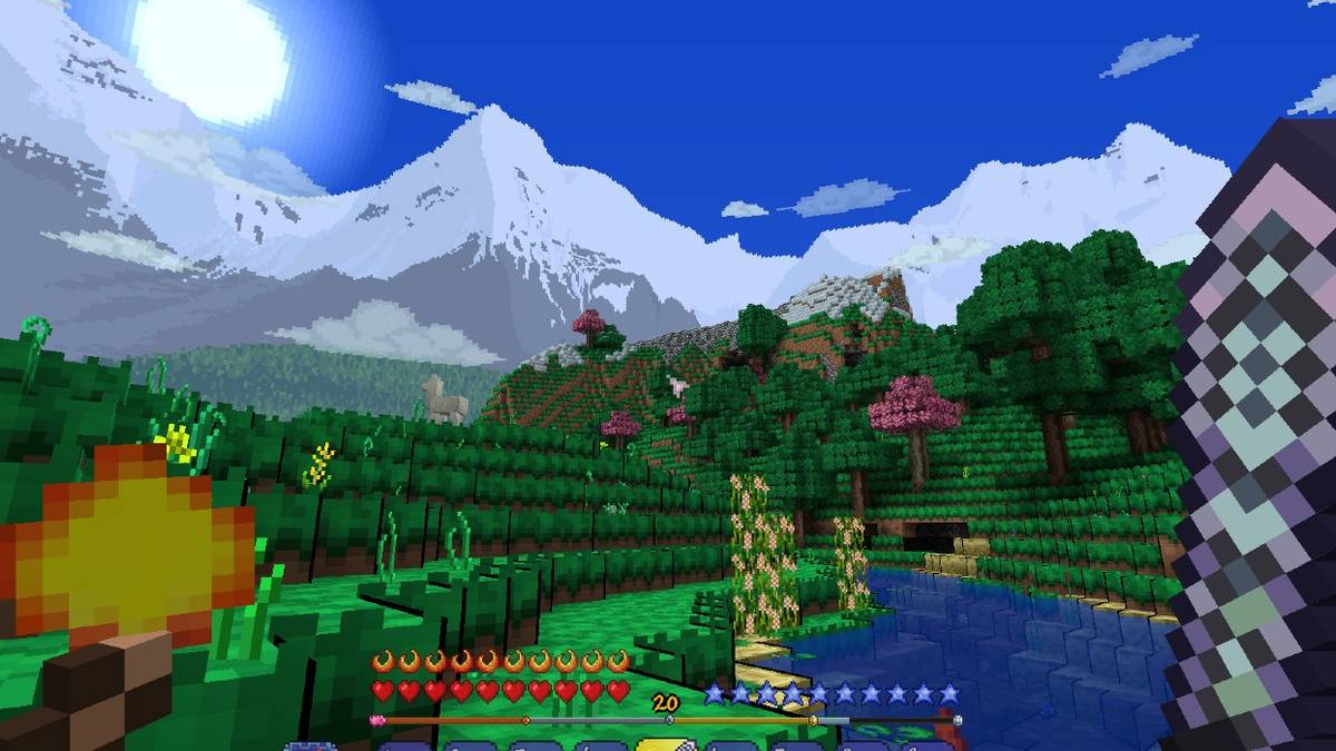 Minecraft Modder Creates Gorgeous Terraria Resource Pack