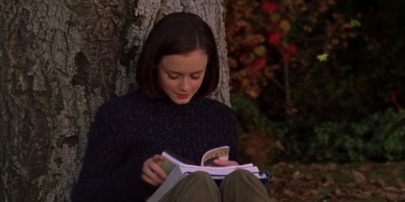 Rory reading under a tree gilmore girls