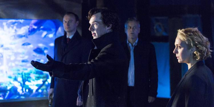 Sherlock season 4 "Six Thatchers," Sherlock explaining the crime