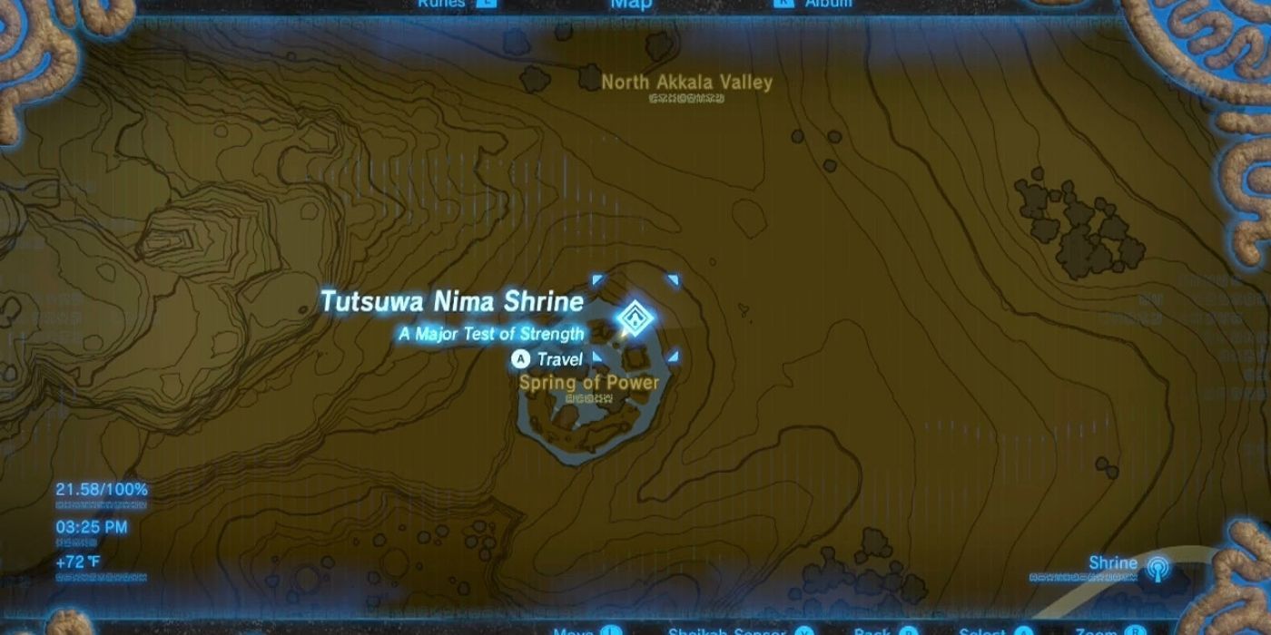 breath of the wild map of shrines