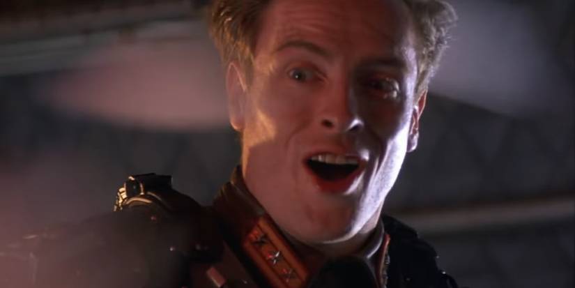 Gustav Graves on an airplane in Die Another Day