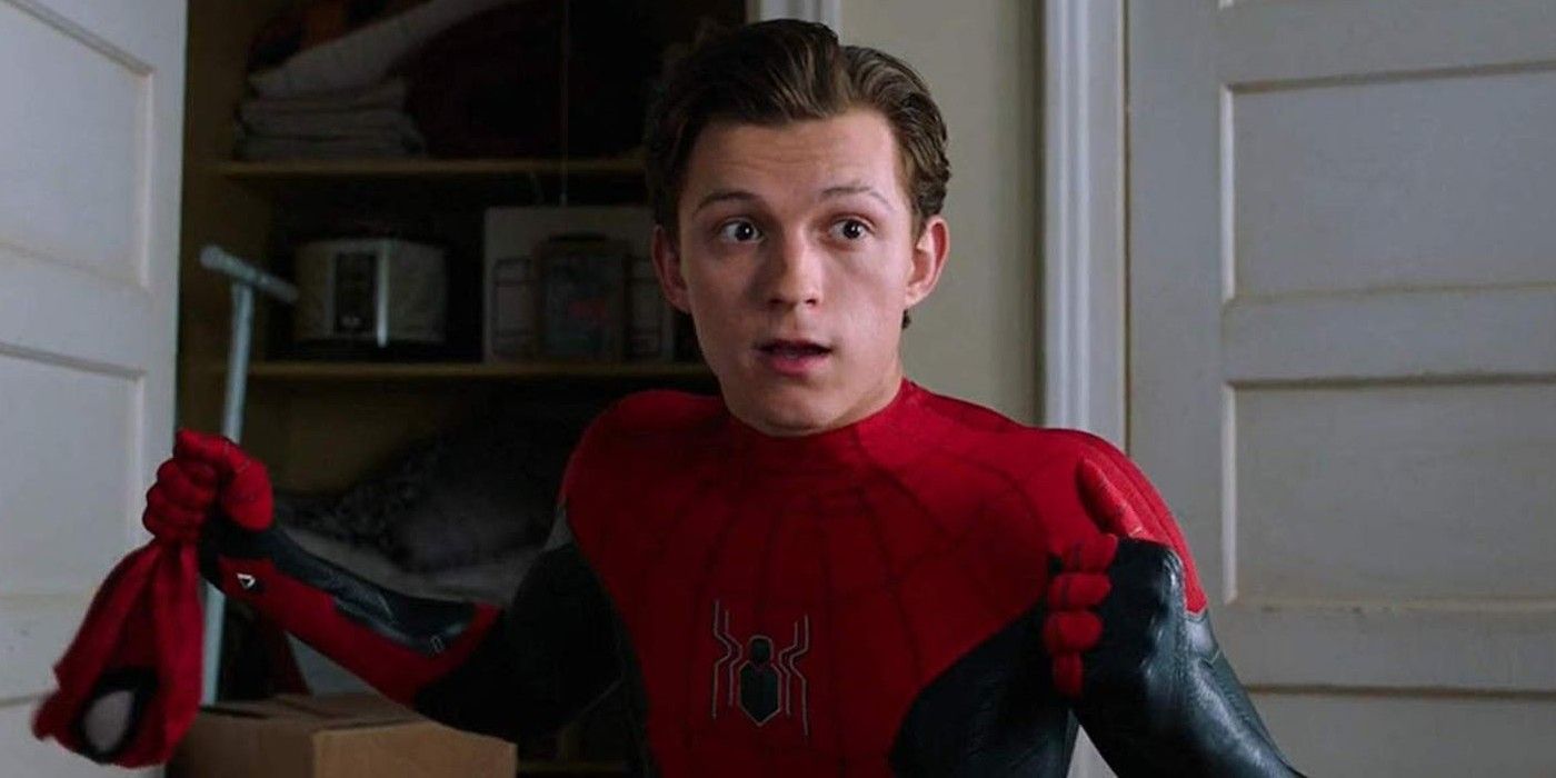 iron spiderman tom holland