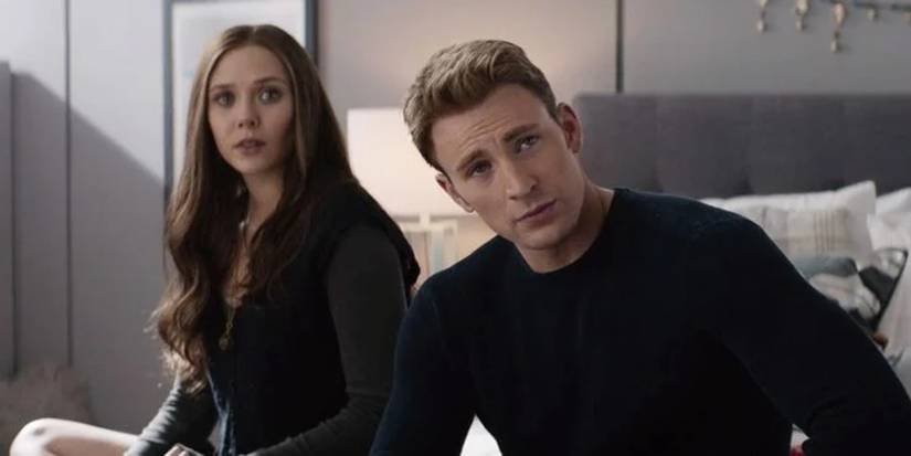 Wanda and Steve sitting on her bed in Civil War
