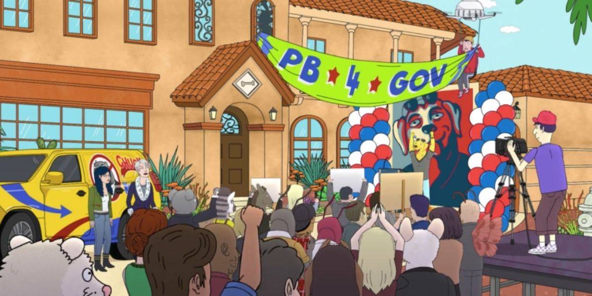 Bojack Horseman Beige Sac /à Provisions R/éutilisable Escape From L.A Vendax BoJack Youth