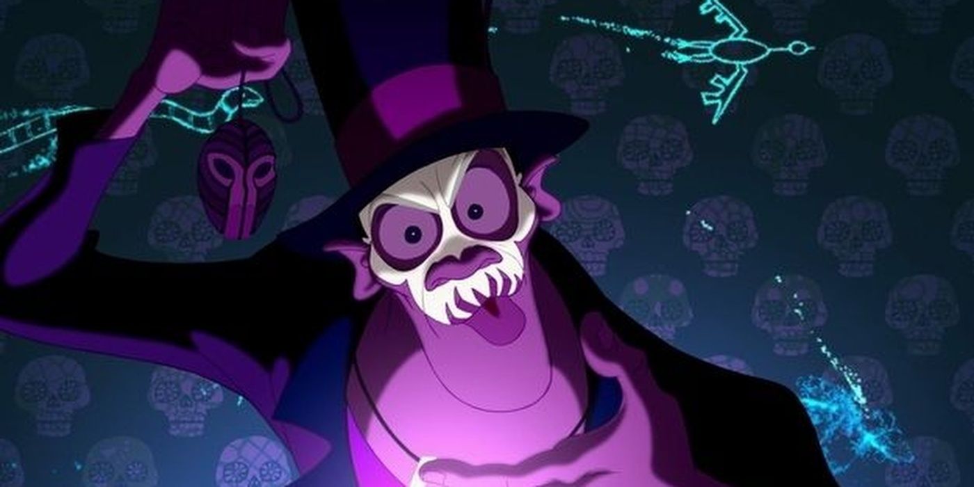 dr.  Facilier wearing a skull mask in The Princess and the frog
