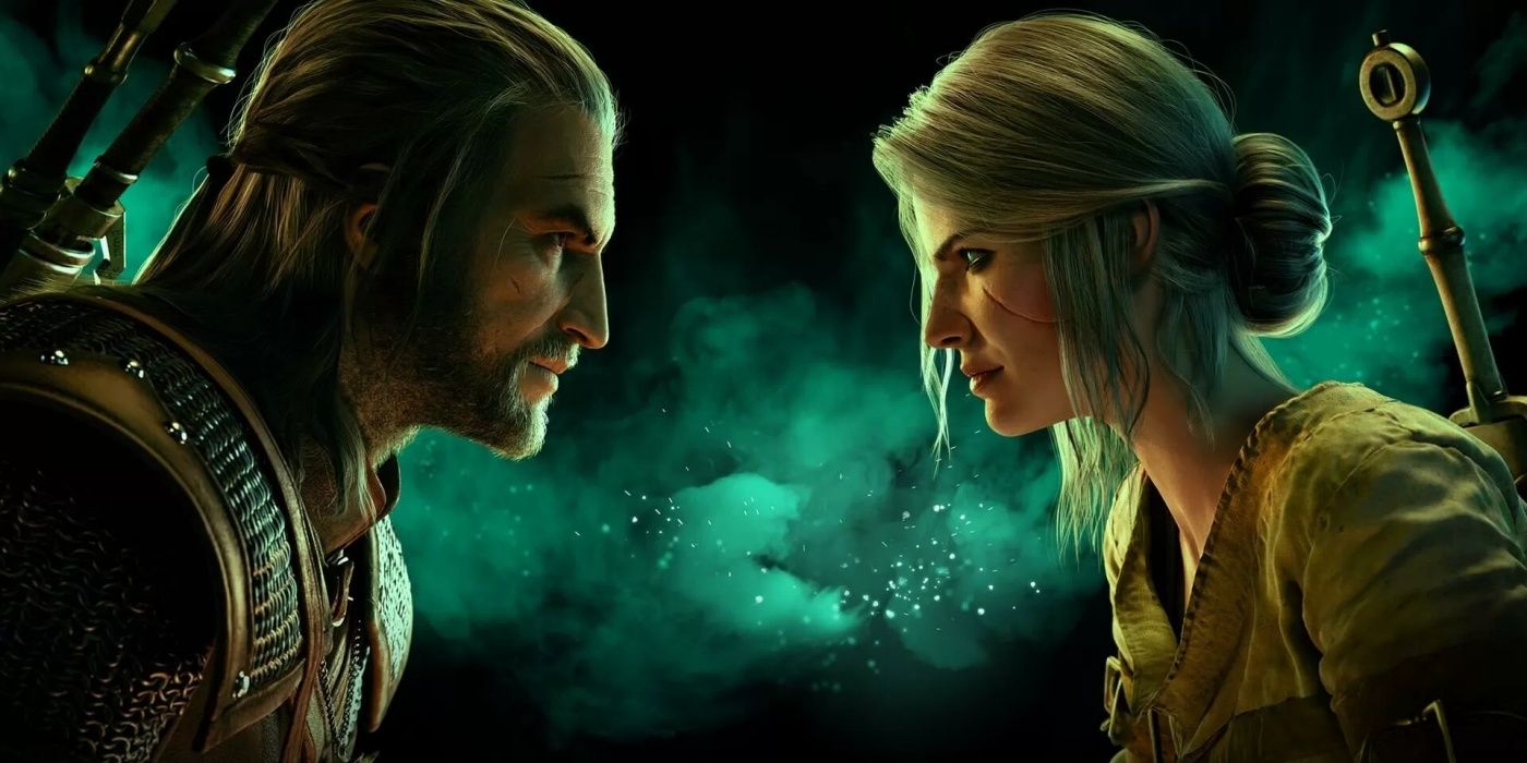 gwent the witcher card game geralt and ciri key art