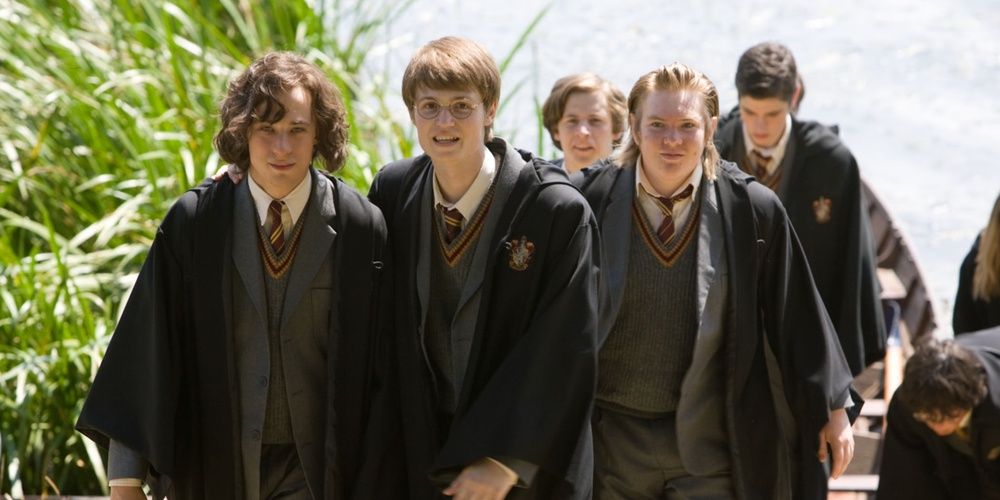 The young Marauders, Remus, Sirius, James and Peter, from Harry Potter and the Order of the Phoenix