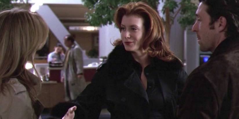 Meredith meeting Addison with Derek in season 1 of Grey's Anatomy