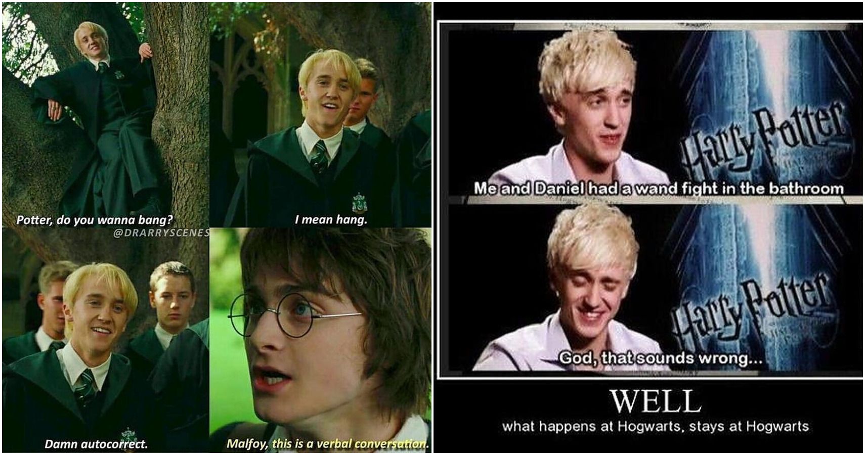 Harry Potter The Best Harry Draco Ship Memes Screenrant