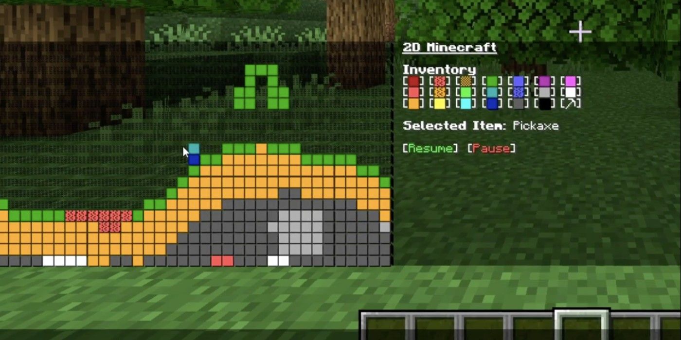 2d Minecraft Now Playable In Minecraft S Built In Chat Window Informone